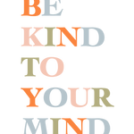 Camiseta Be kind to your mind Feminina Larguinha